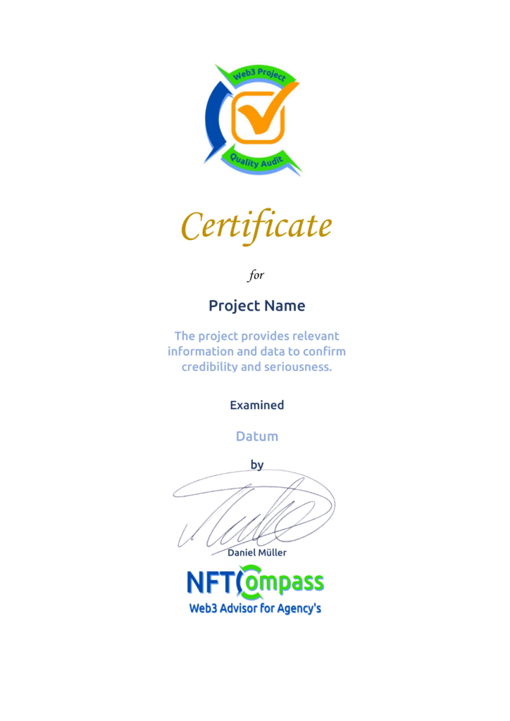 Web3-Project certification, meaningful? Certificate